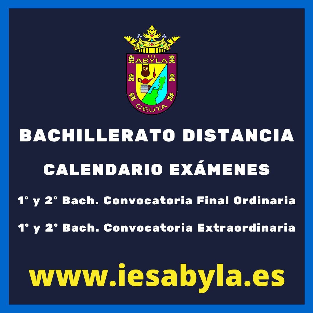Calendario examenes DISTANCIA 2024 2025 Conv. ORD y EXTRAORD
