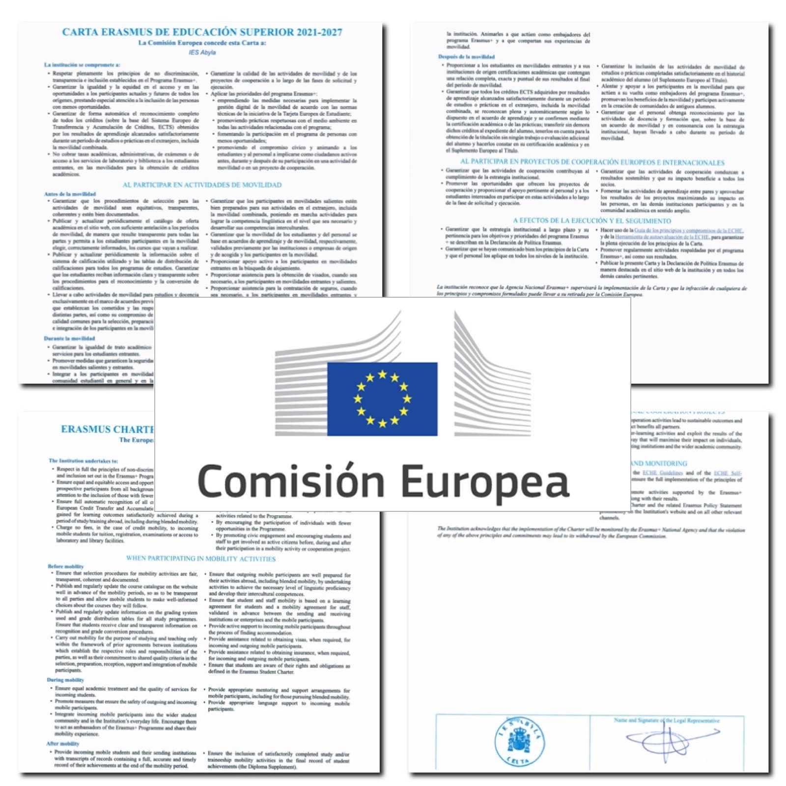 Carta ECHE composicion