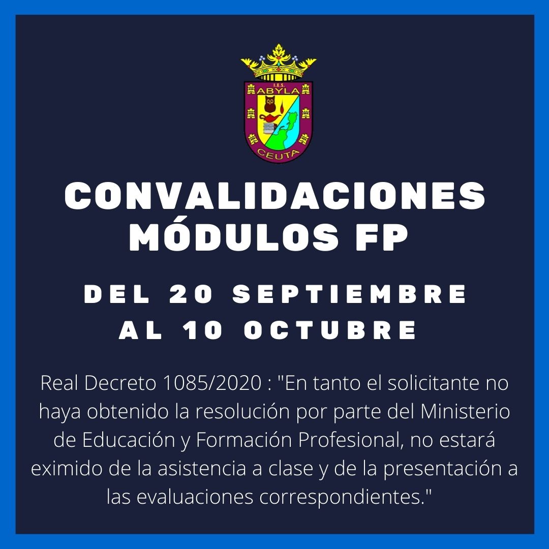 Convalidaciones 2021