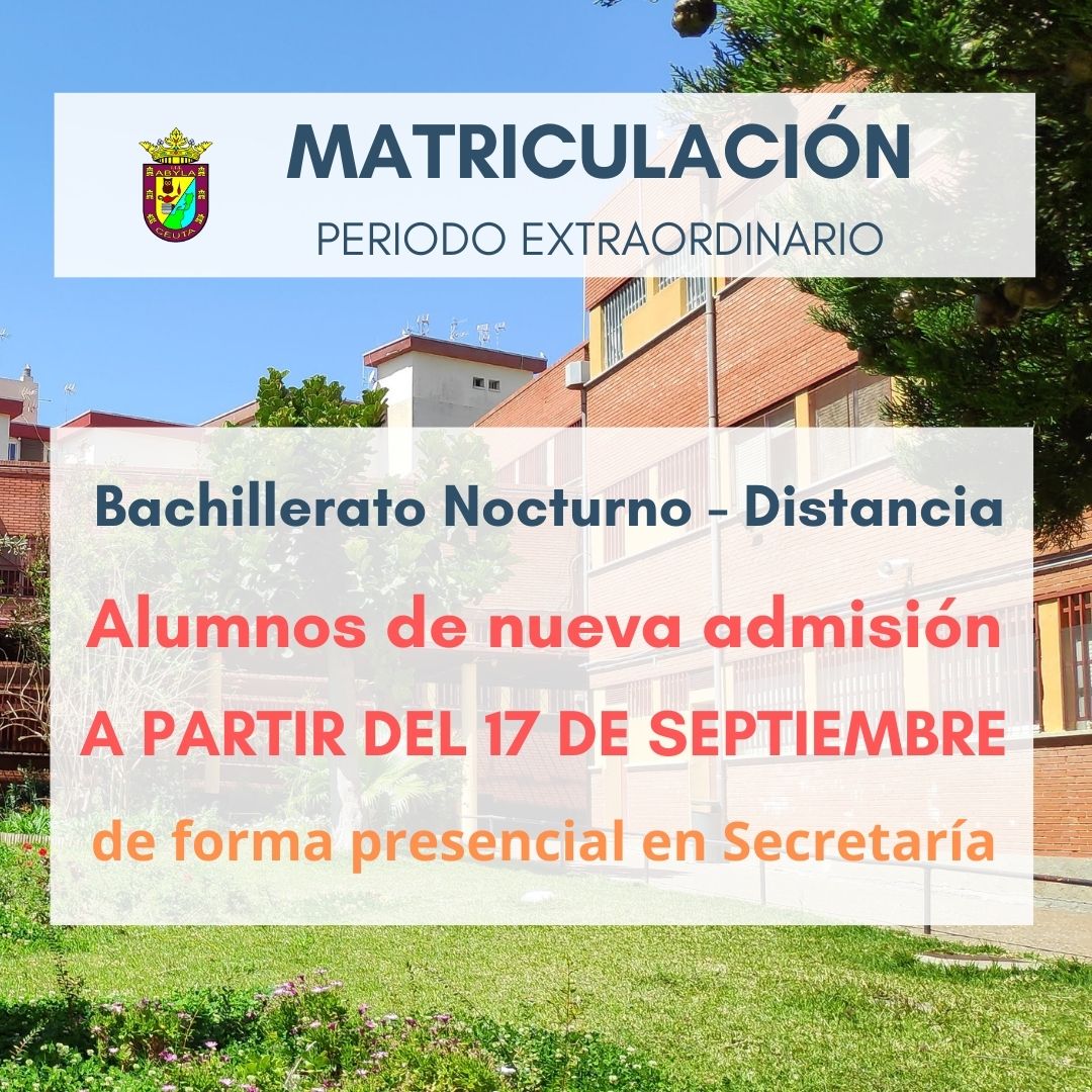 Matricula Periodo Extraordinarionueva admision