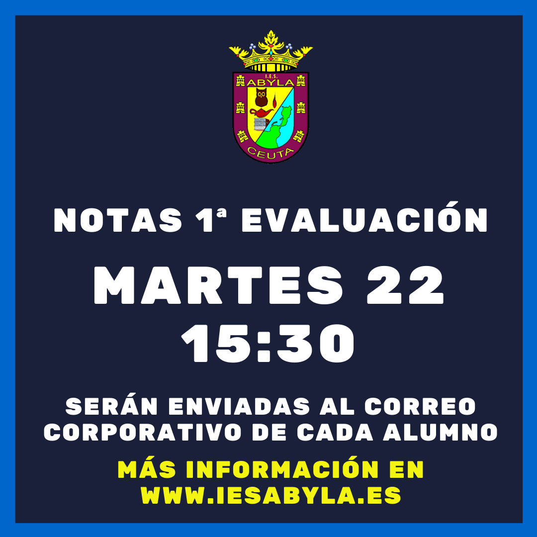 Notas 1ª Evaluación