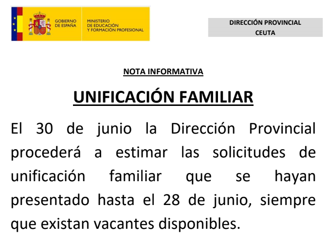 Unificación Familiar